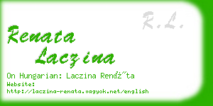 renata laczina business card